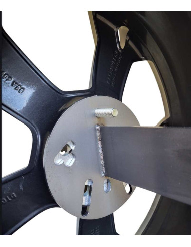 Support 2 jantes pour peinture au four