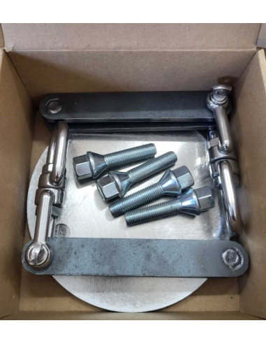 Support 2 jantes pour peinture au four