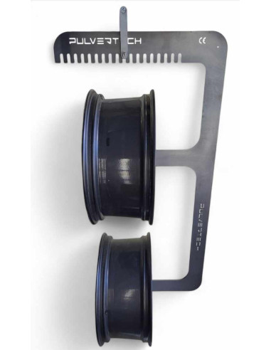 Support 2 jantes pour peinture au four