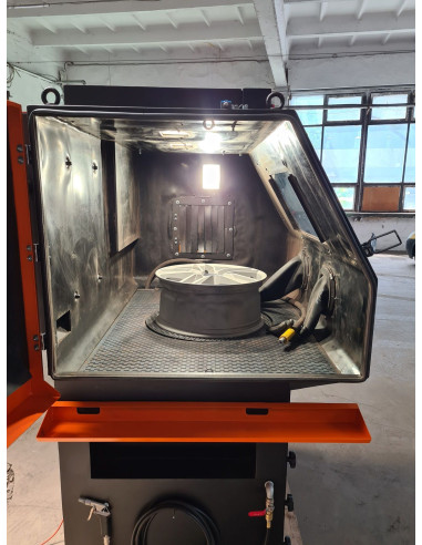 Cabine de sablage à manches pour...