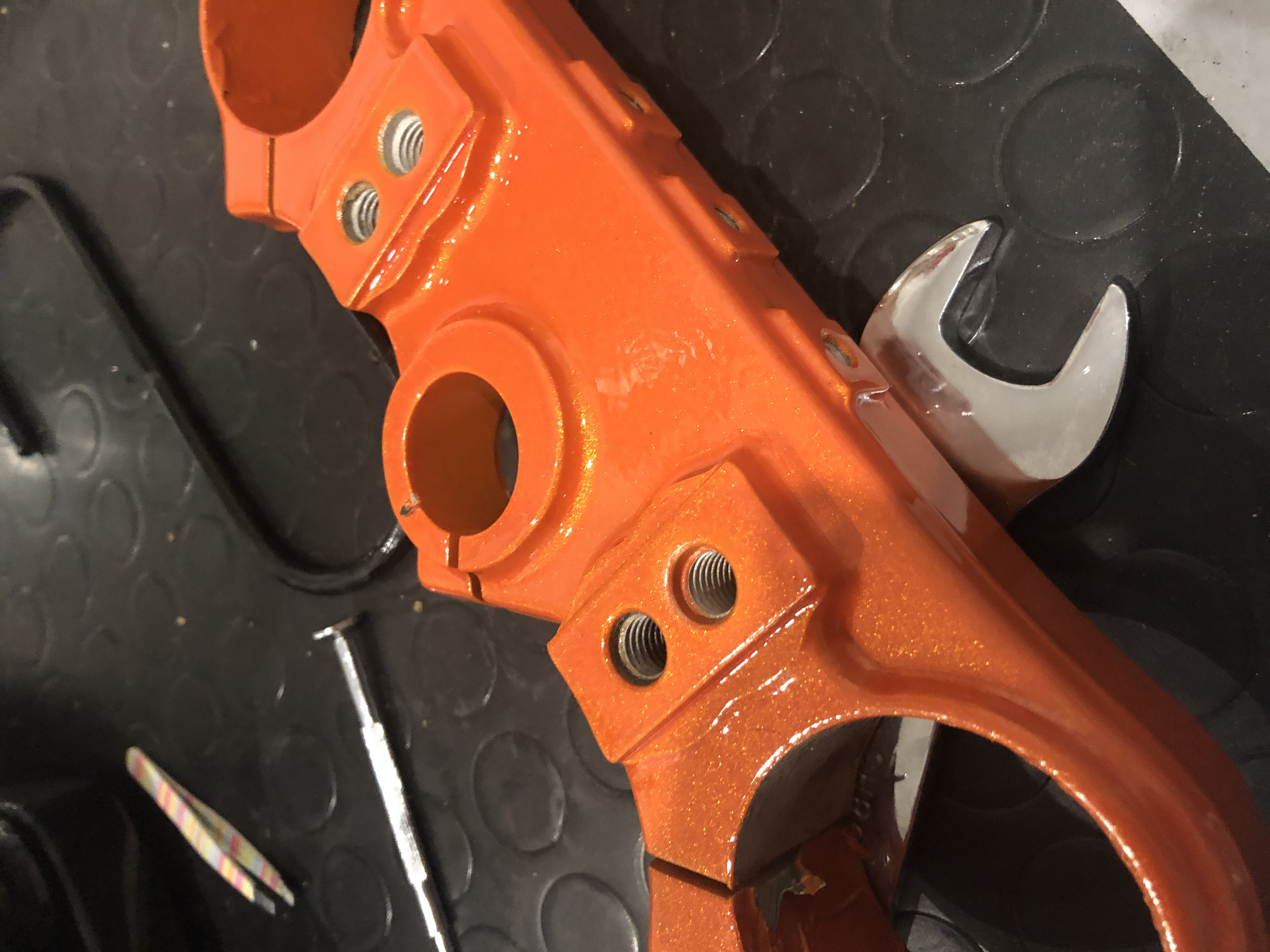 Orange illusion époxy